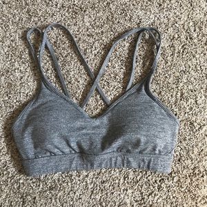 Gray Old Navy sports bra